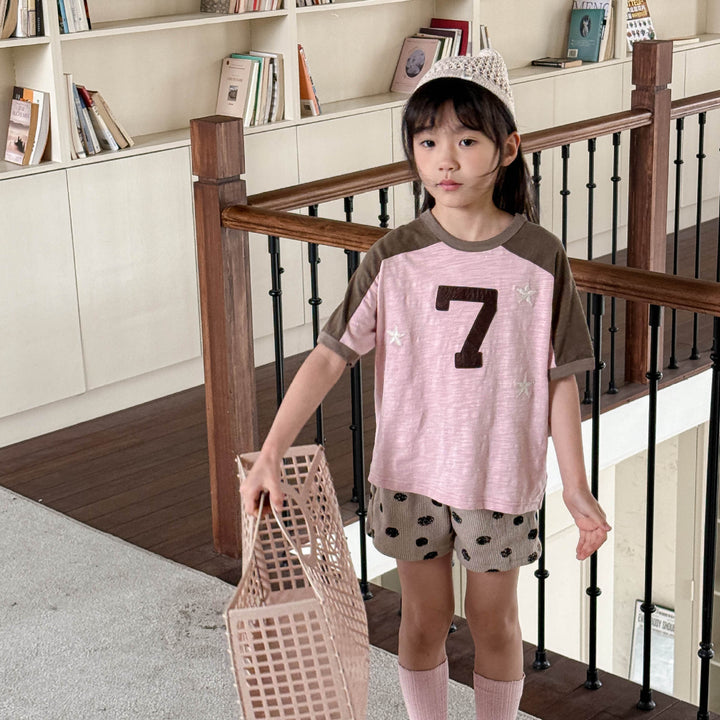 【80-130】スター＆７Tシャツ