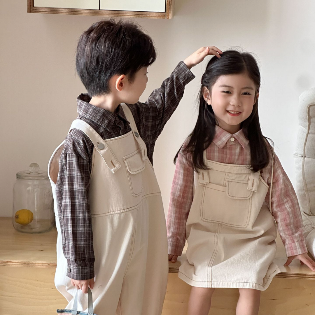 【80-150】カジュアルサロペットパンツ