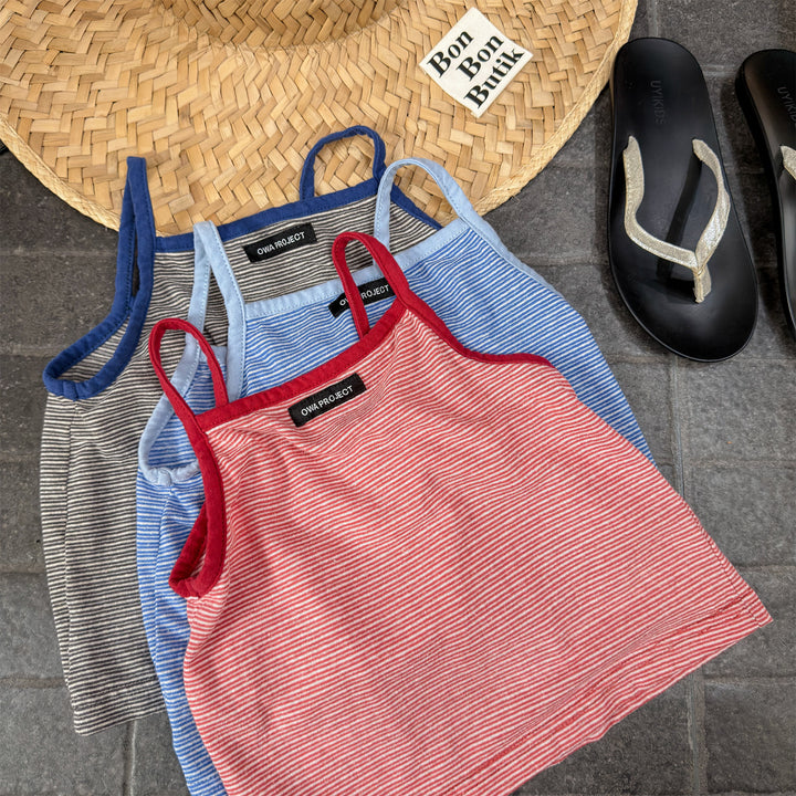 【80-130】細ボーダーキャミソール