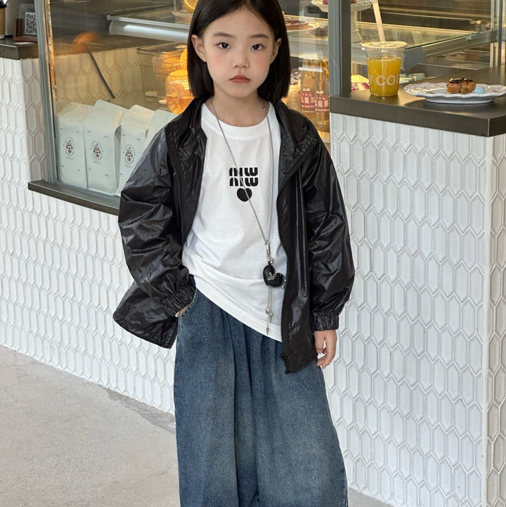 【100-150】フルジップバックロゴアウター