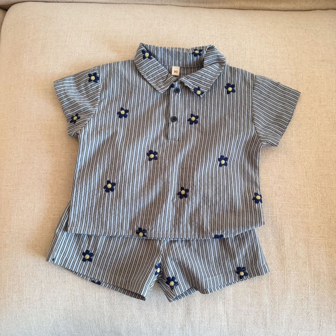 【80-150】花柄刺繍デザインセットアップ