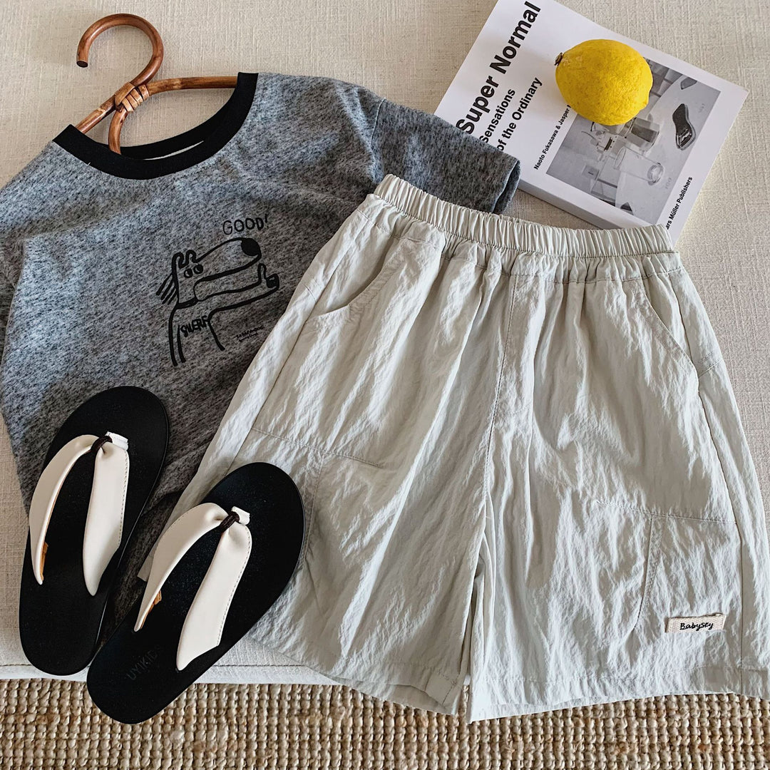 【90-140】シンプルハーフパンツ