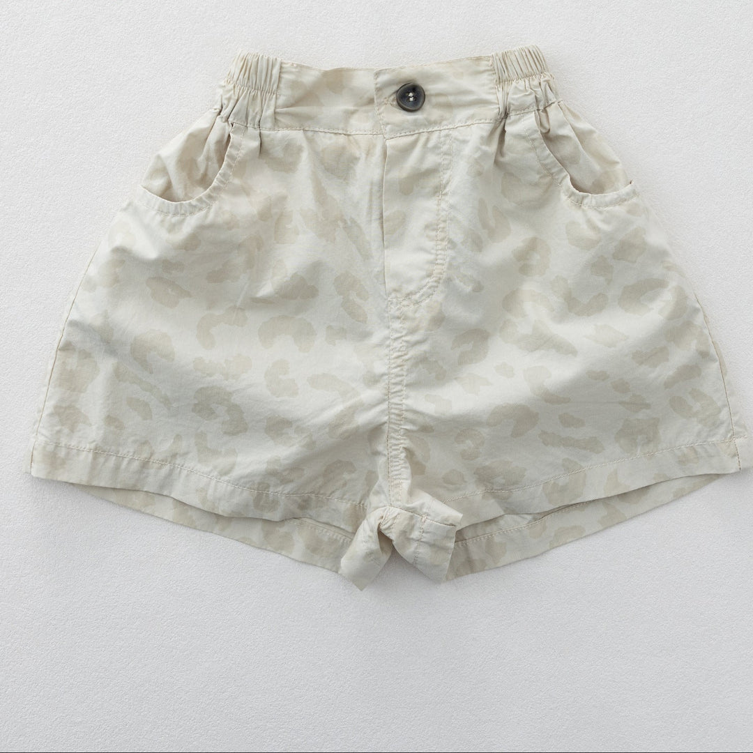 【80-130】レオパード柄ショートパンツ
