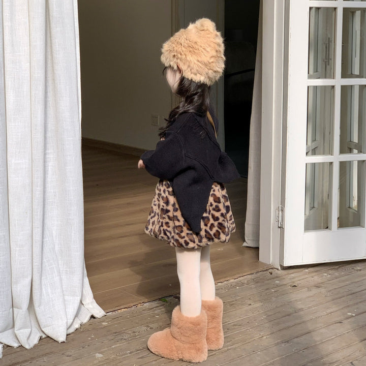 【90-140】レオパード柄ミニスカート