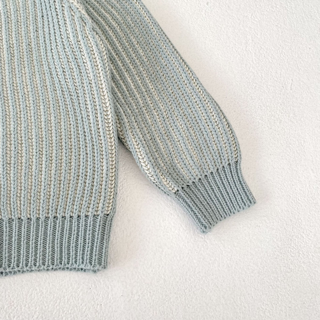 【73-100】クルーネックニットカーディガン