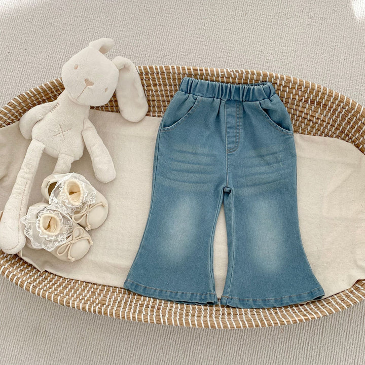 【73-120】フレアデニムパンツ