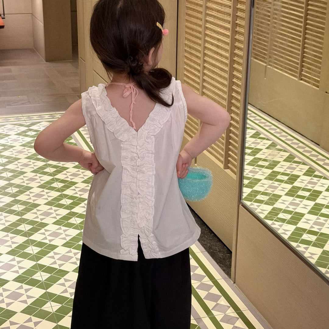 【90-140】ブラックワイドパンツ