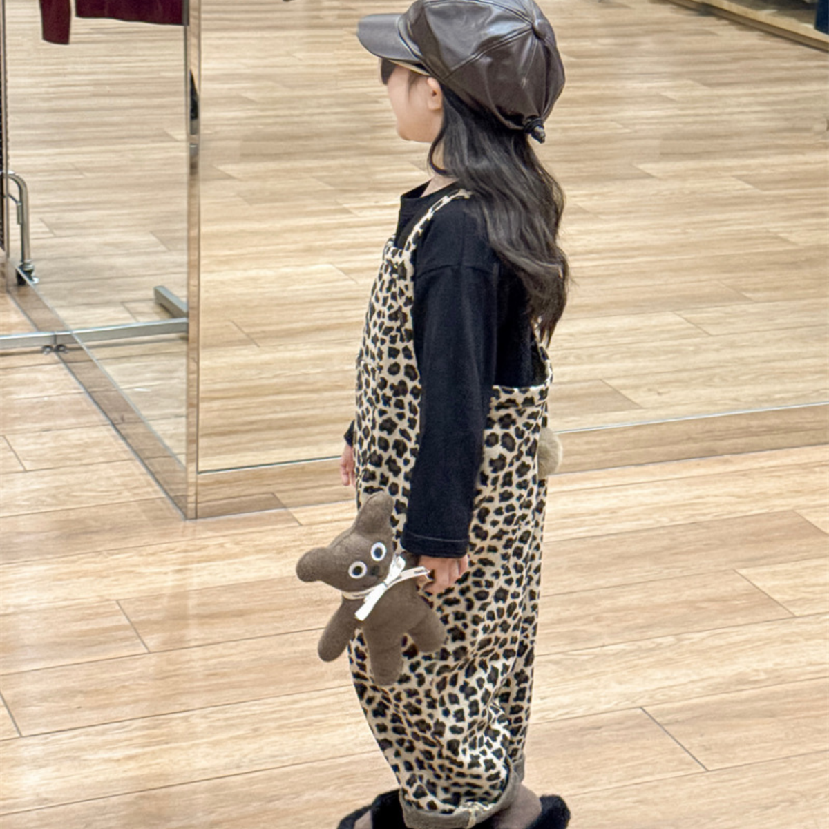 90-140】レオパード柄サロペット|ELMO-こども服エルモ- – こども服ELMO 90-140】レオパード柄サロペット|ELMO-こども服エルモ- – こども服ELMO