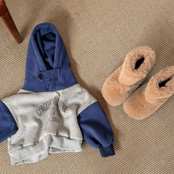 【80-130】ロゴプリントフーディートレーナー