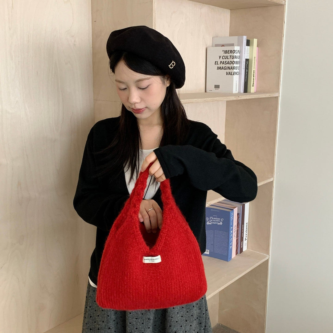 あったかニットバッグ