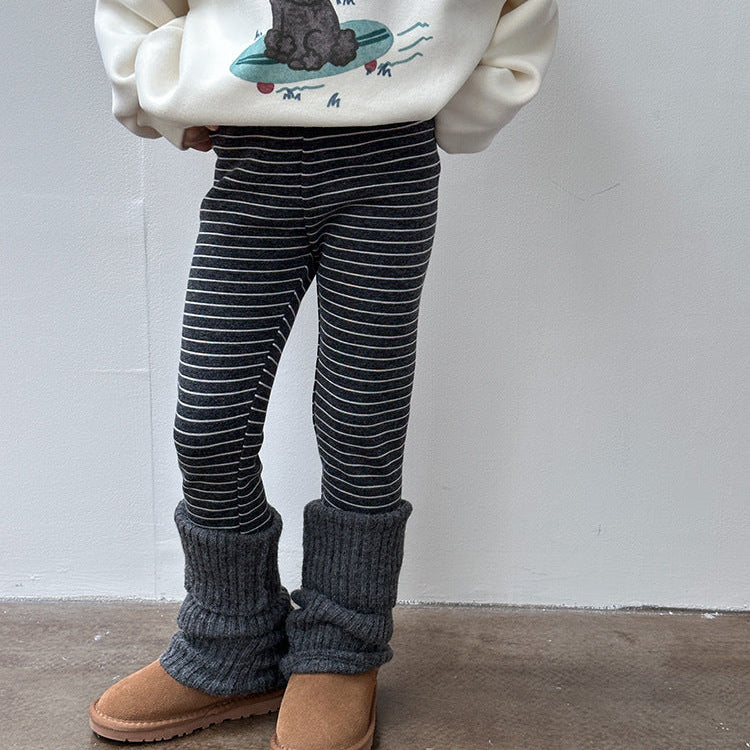 【90-150】裏起毛シンプルレギンスパンツ