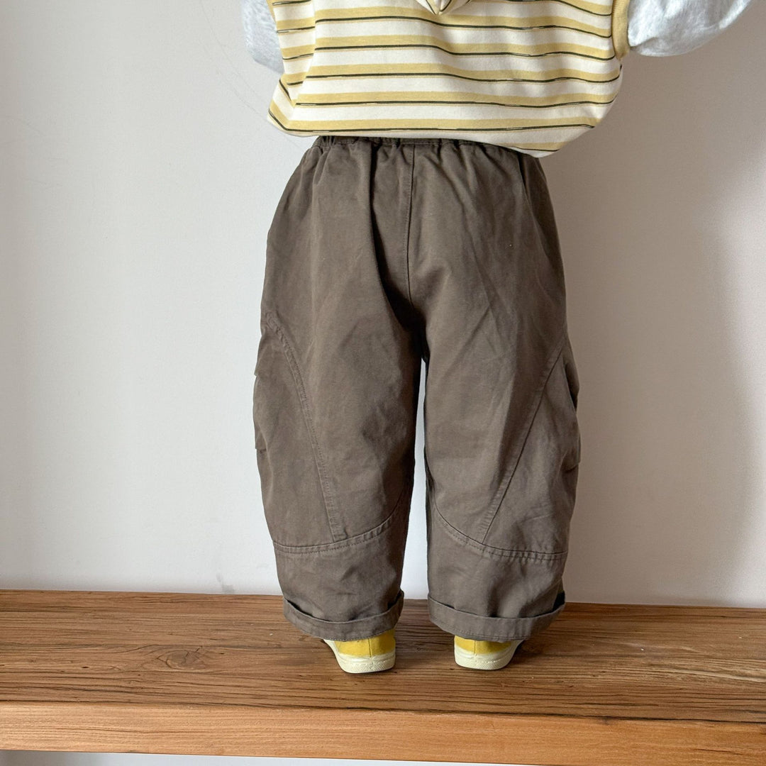 【80-150】シンプルバレルパンツ