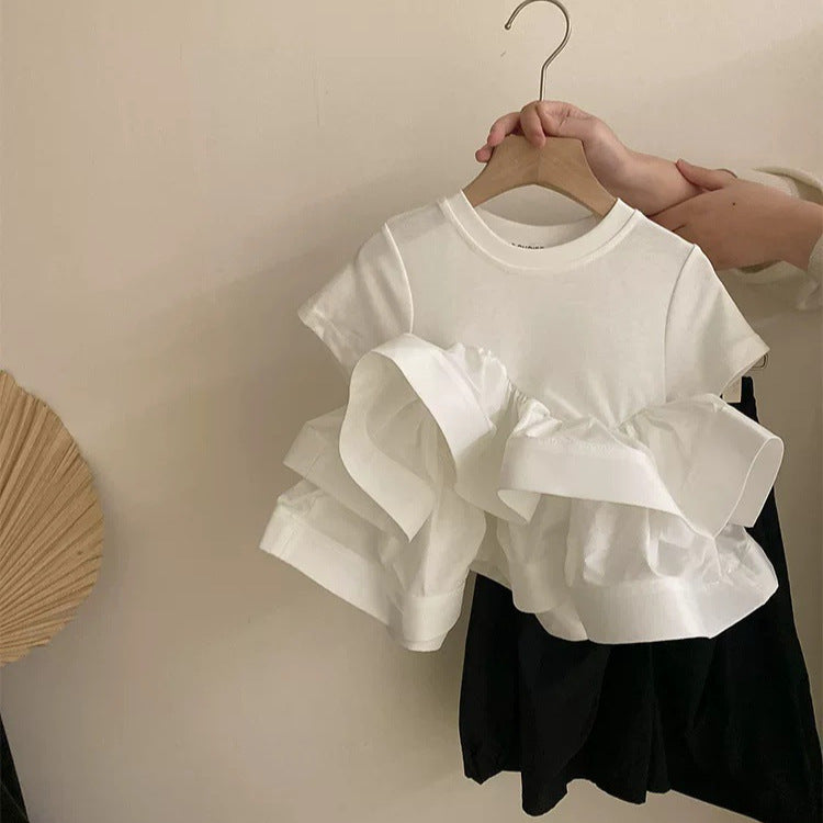 【95-130】バルーンフリルTシャツ