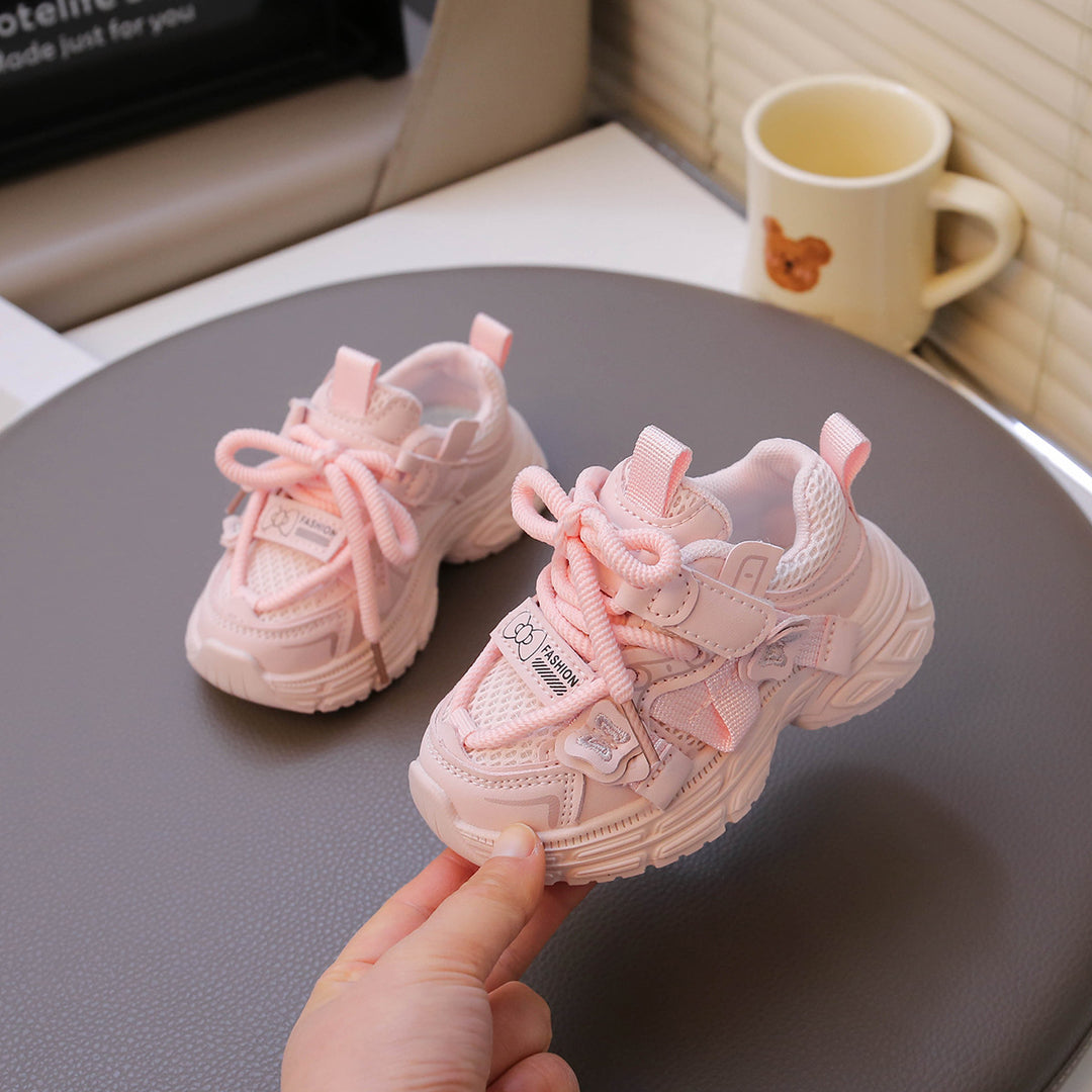 【13.5-18.5】リボンデザインダッドシューズ