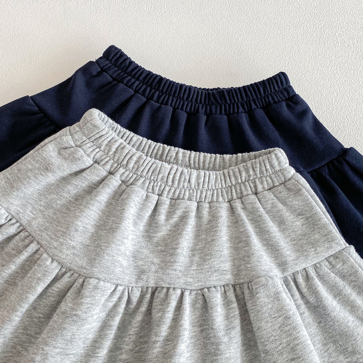 【73-110】ワンポイントリボントップス×スカートセット