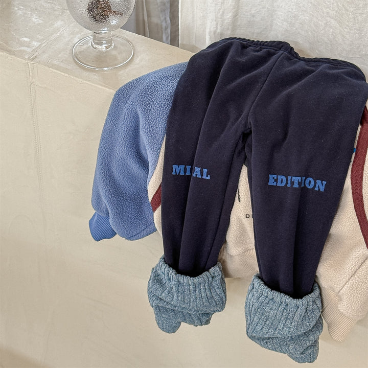 【80-130】裏起毛レッグウォーマー付きレギンス