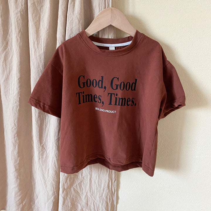 【80-150】ロゴプリントリラックスTシャツ