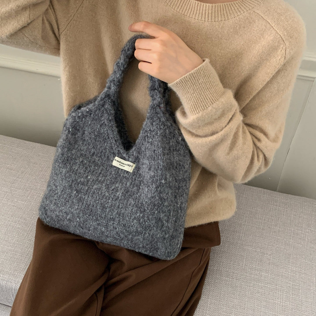 あったかニットバッグ