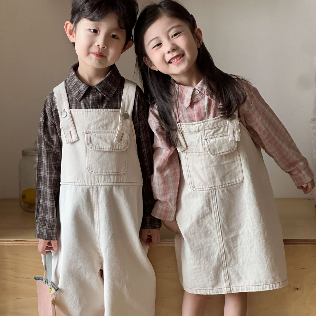 【80-150】カジュアルサロペットパンツ
