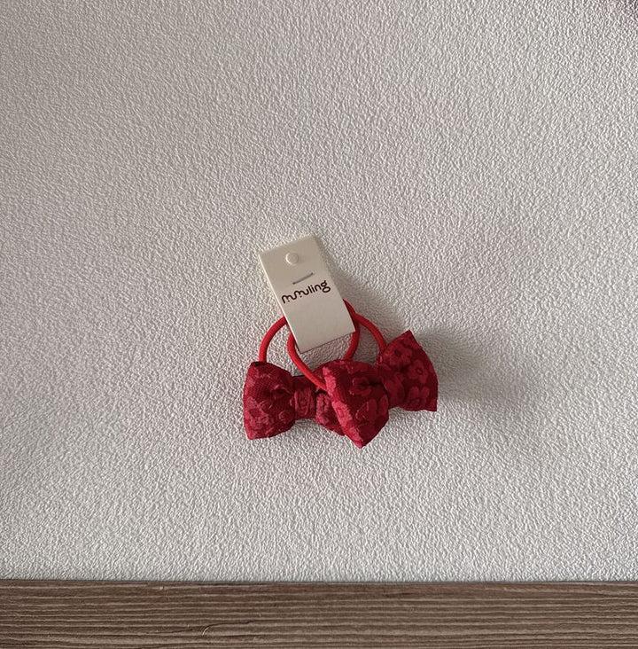 リボンモチーフヘアゴム