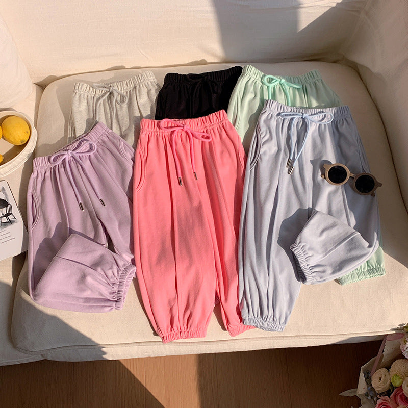 【90-150】ウエストリボンジョガーパンツ