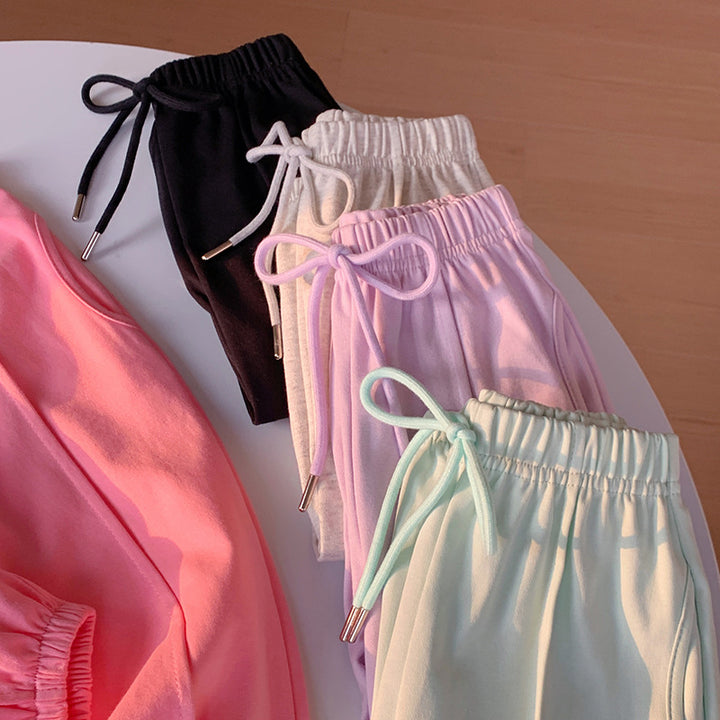 【90-150】ウエストリボンジョガーパンツ