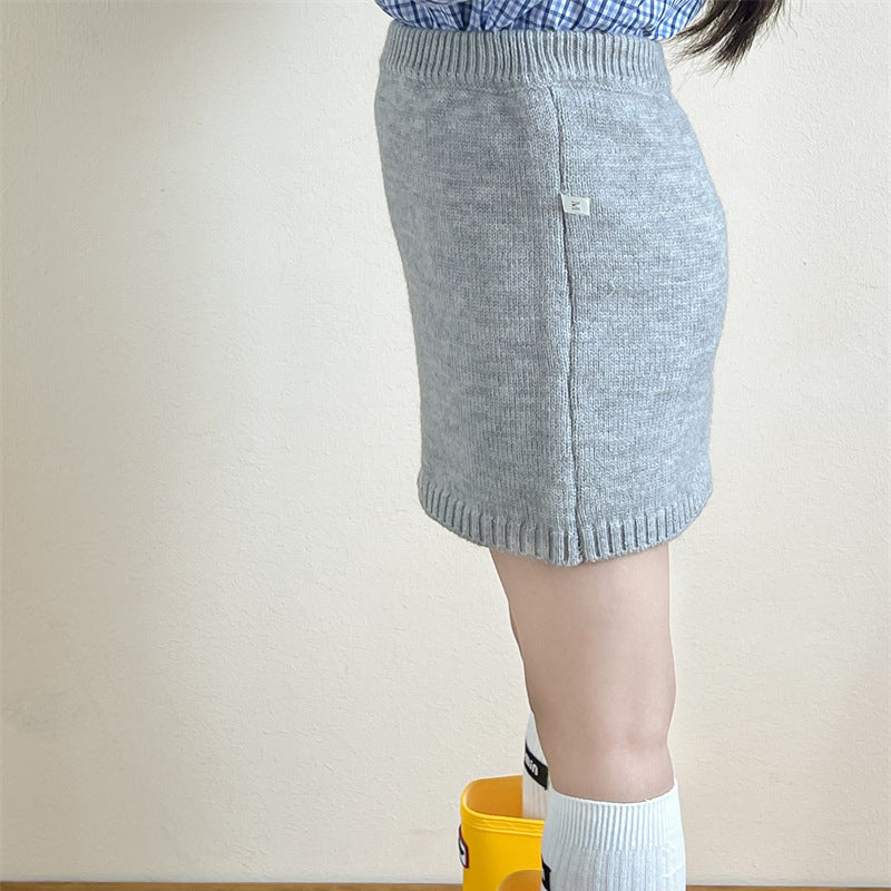 【90-140】タイトニットミニスカート