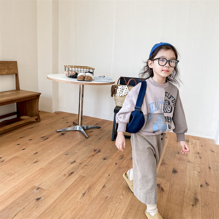 【80-130】コーデュロイワイドパンツ