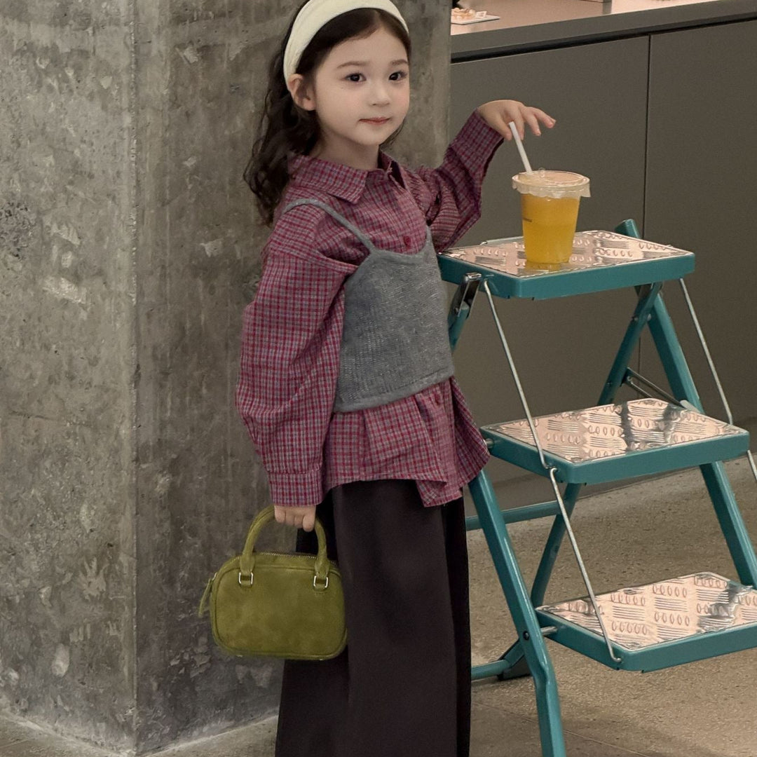 【90-140】ロングワイドパンツ