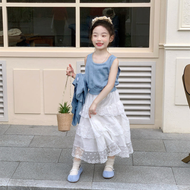 【90-140】レースティアードスカート