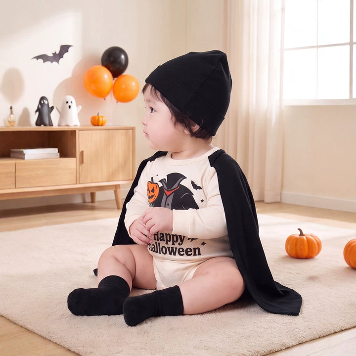 【73-90】ハロウィンプリントロンパース