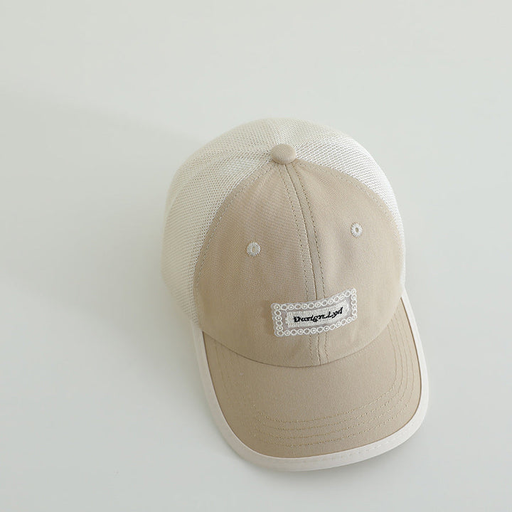 【49-54cm】フロントワッペンメッシュキャップ