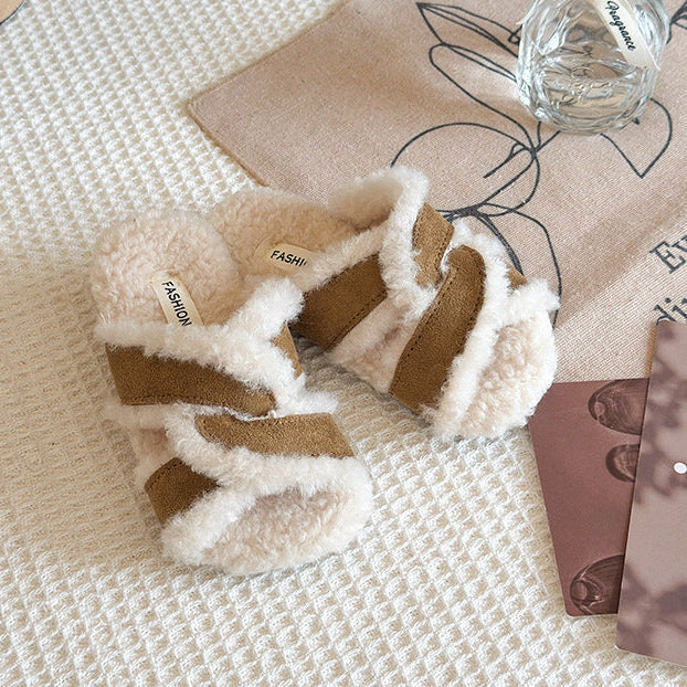 【15.5-21.5】クロスデザインボアサンダル