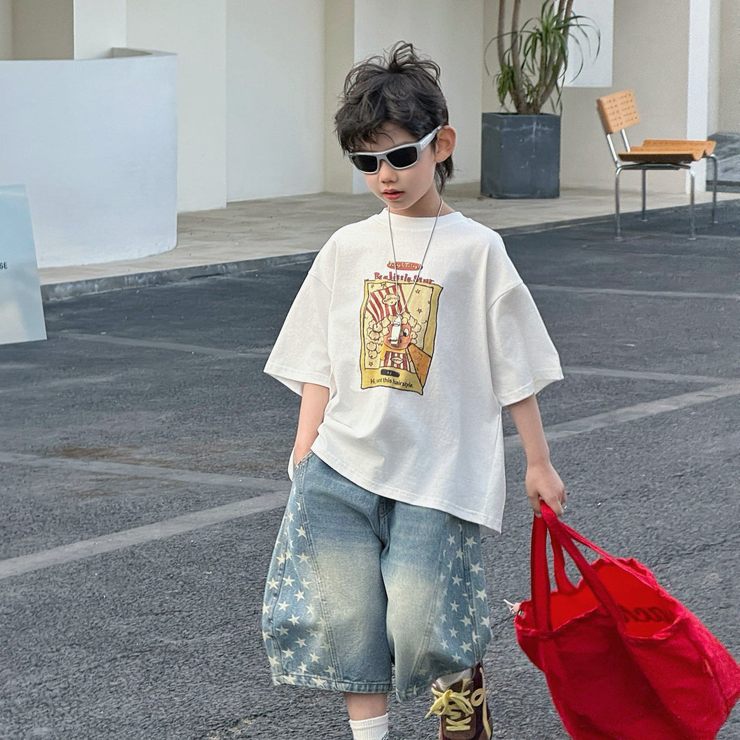 【90-150】プリントデザインTシャツ