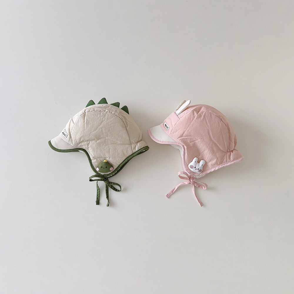 【46-50cm】アニマルあったか耳あて帽子