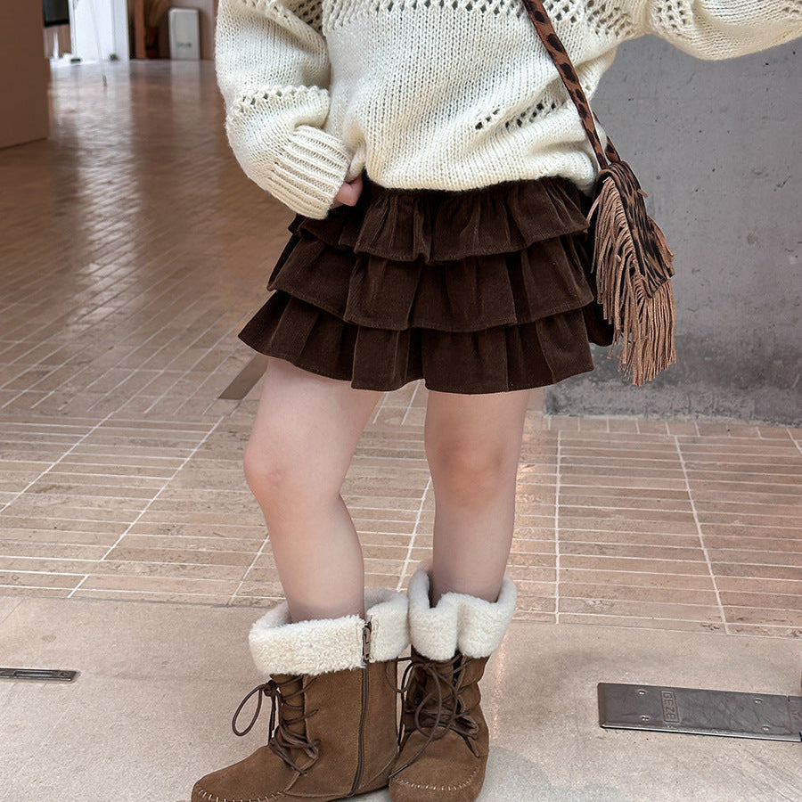 【90-150】ティアードミニスカート