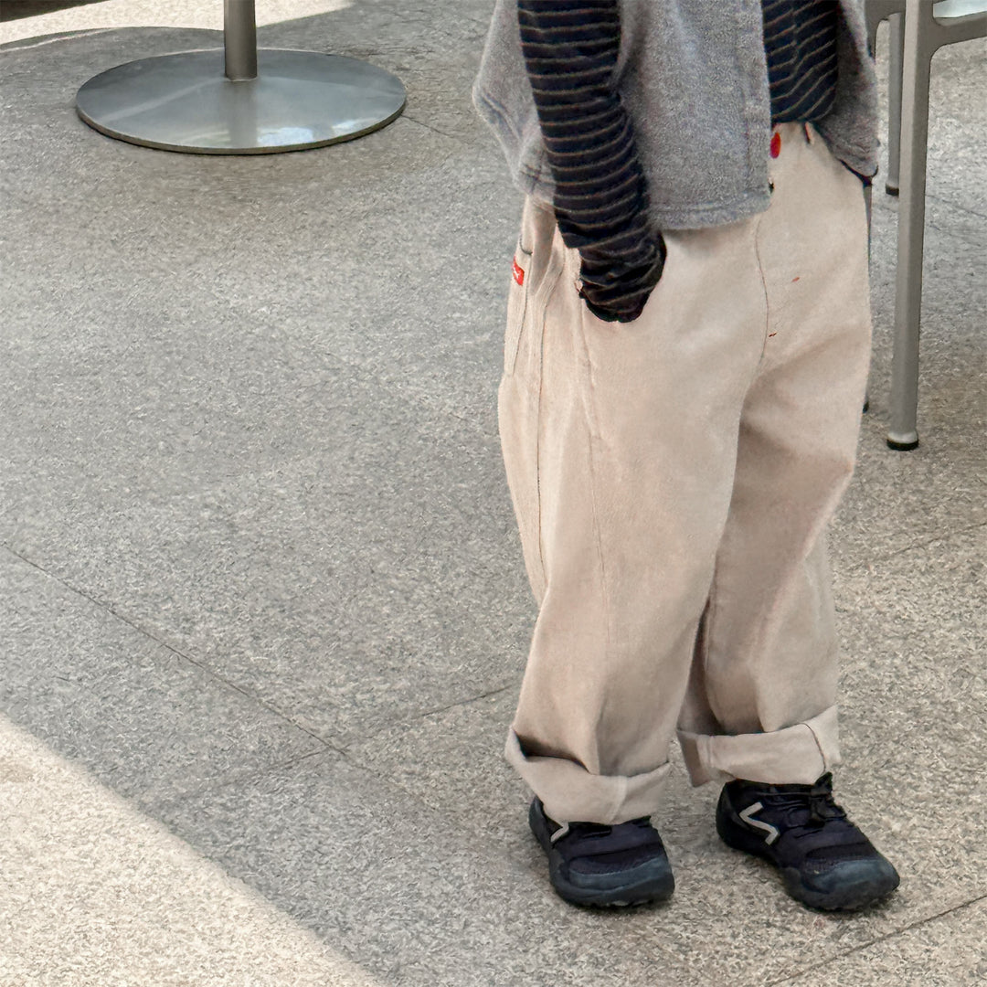【80-130】シンプルロングパンツ