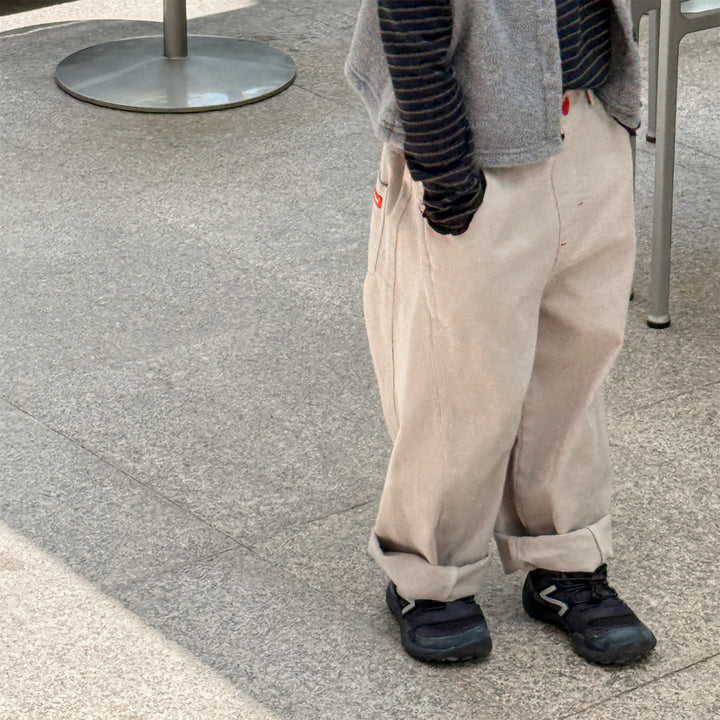 【80-130】シンプルロングパンツ
