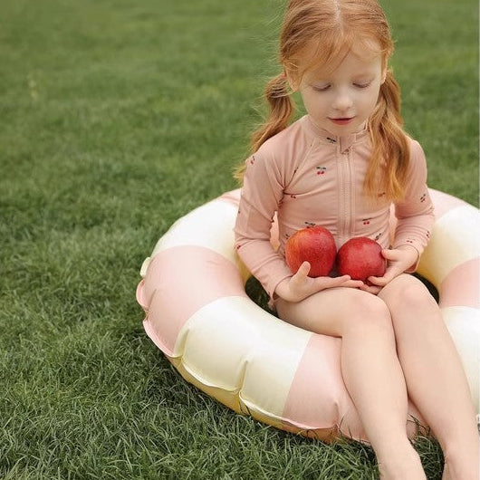 【90-150】フロントジップ総柄スイムウェア