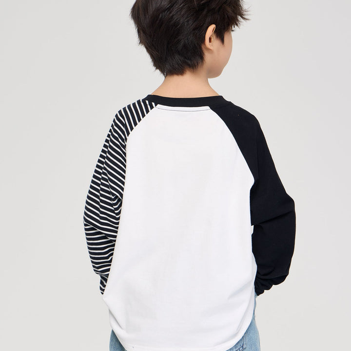 【100-150】アシンメトリーロングTシャツ