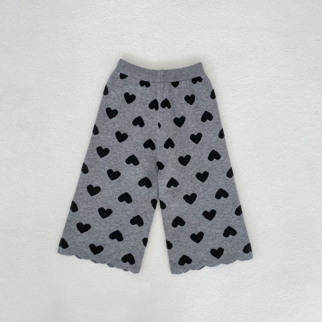 【73-130】スカラップデザインハート柄セットアップ