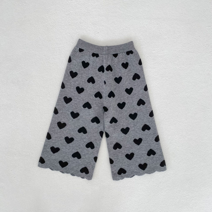 【73-130】スカラップデザインハート柄セットアップ