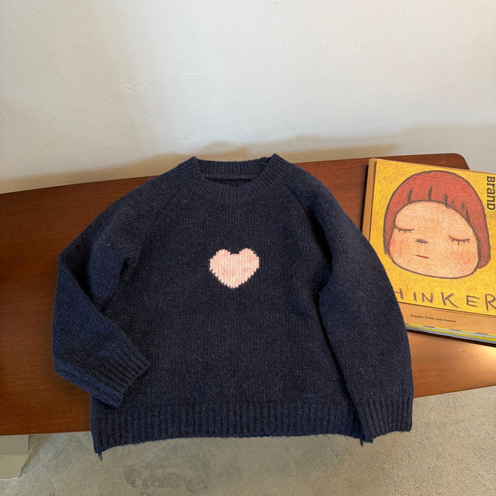 【90-150】フロントハートセーター