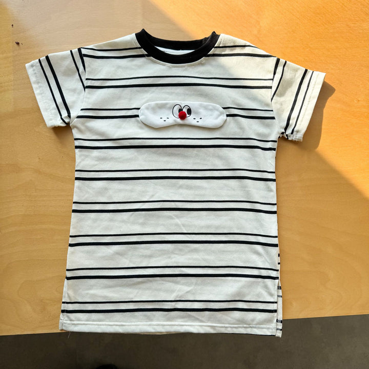 【80-150】フロントワッペンTシャツワンピース