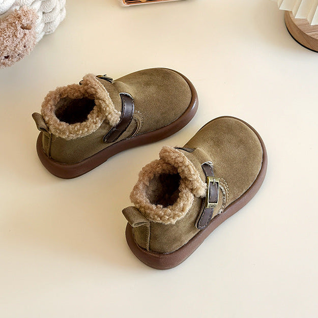 【14.0-21.5】ベルトデザインアンクルブーツ