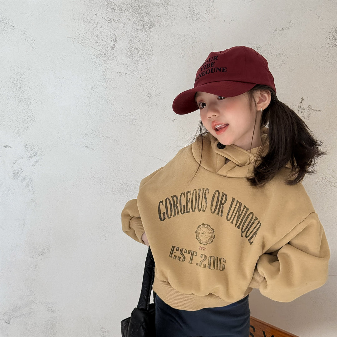 【80-130】ロゴプリントフーディートレーナー