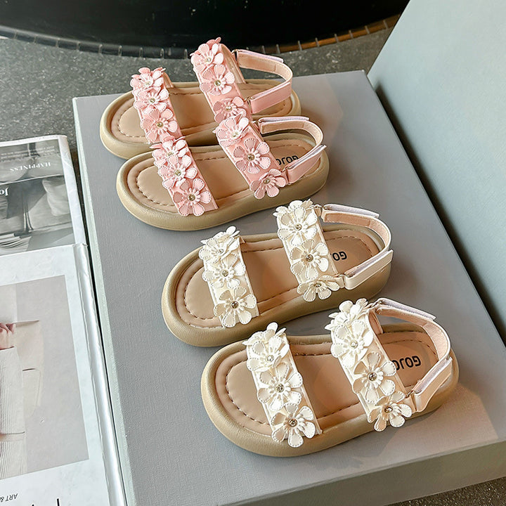 【14.0-22.0】フラワーモチーフサンダル