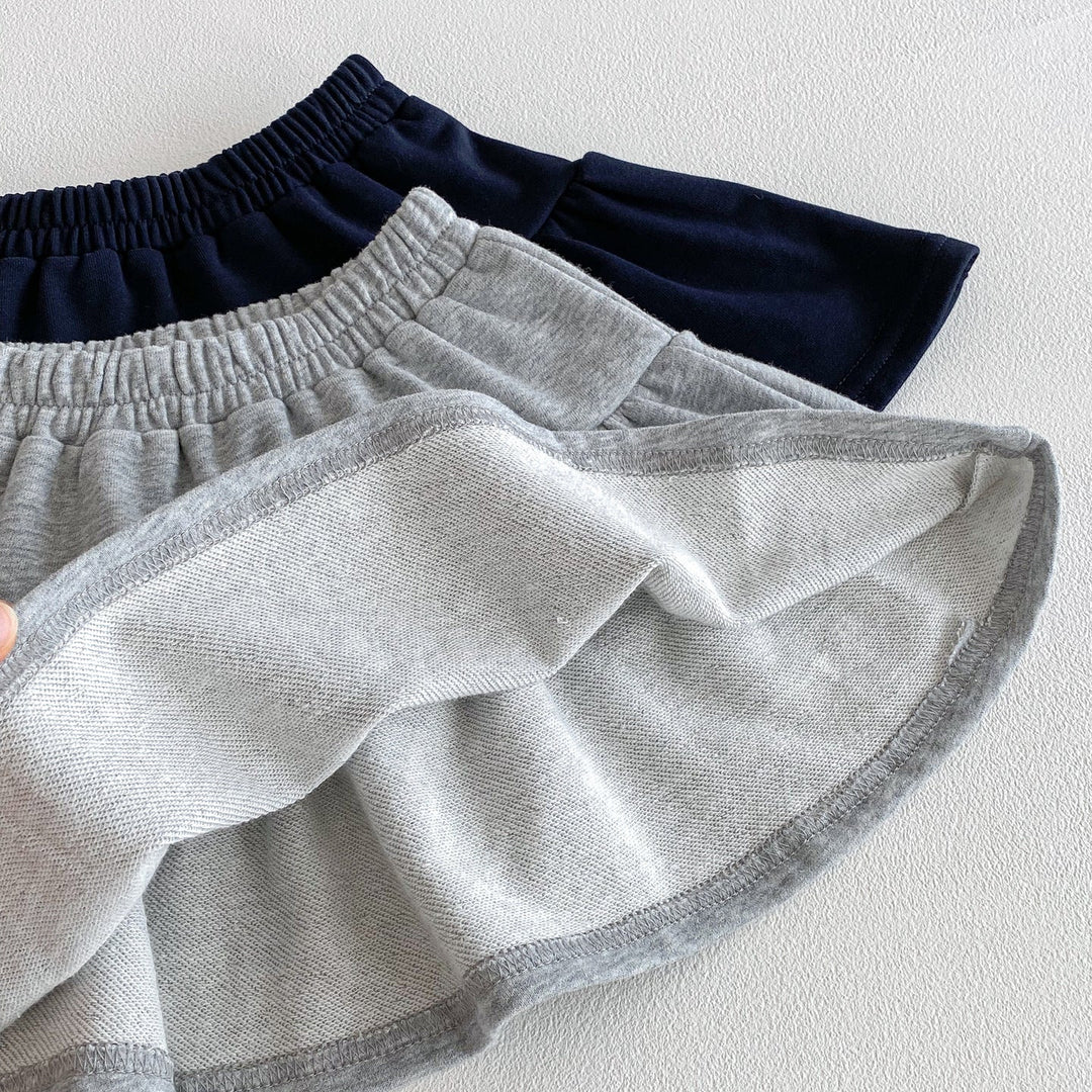 【73-110】ワンポイントリボントップス×スカートセット