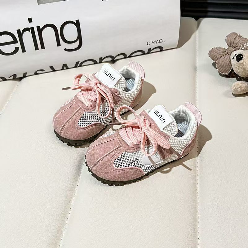 【12.0-17.5】くすみカラーメッシュスニーカー