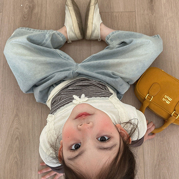 【90-140】キャミレイヤード風Tシャツ